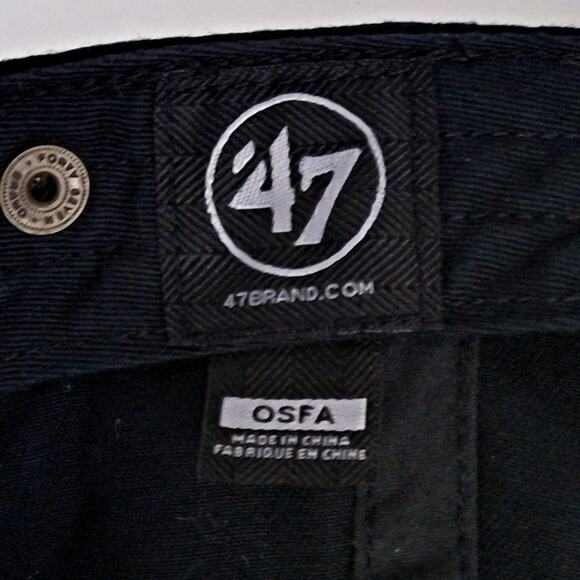 '47 Brand Pittsburgh Penguins 5X Stanley Cup Champions Strapback Dad Cap/Hat NHL - Picture 11 of 11